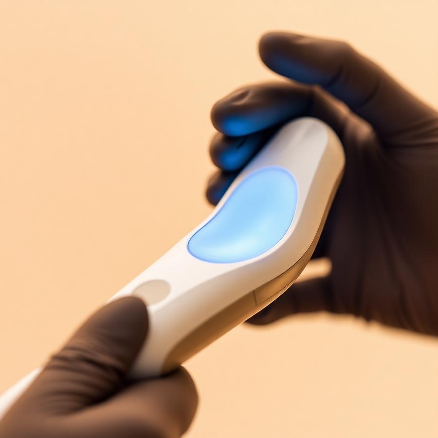 Modern dental imaging technology in use